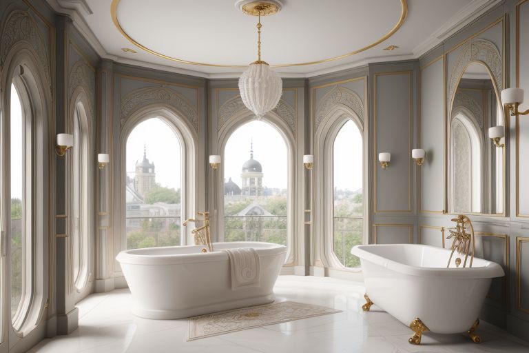 salle de bain style art nouveau