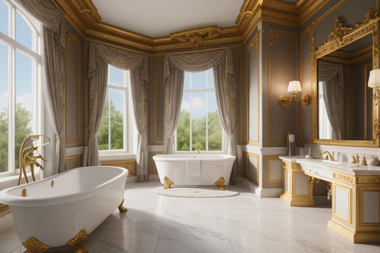 salle de bain style baroque