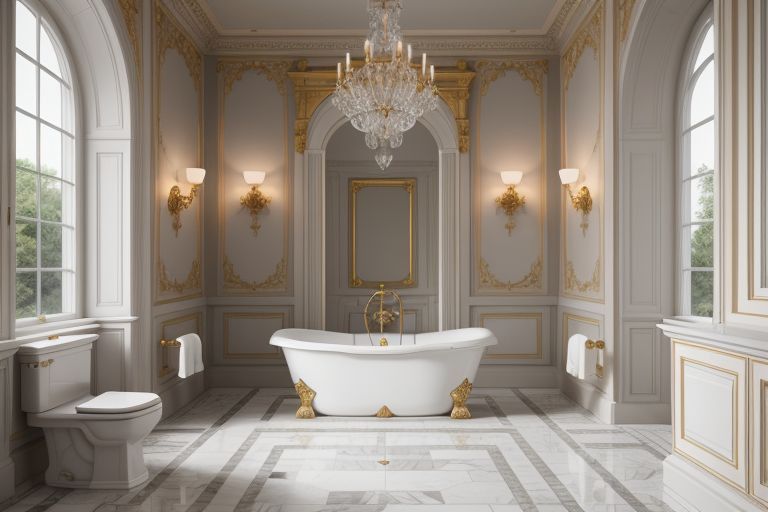 salle de bain style baroque
