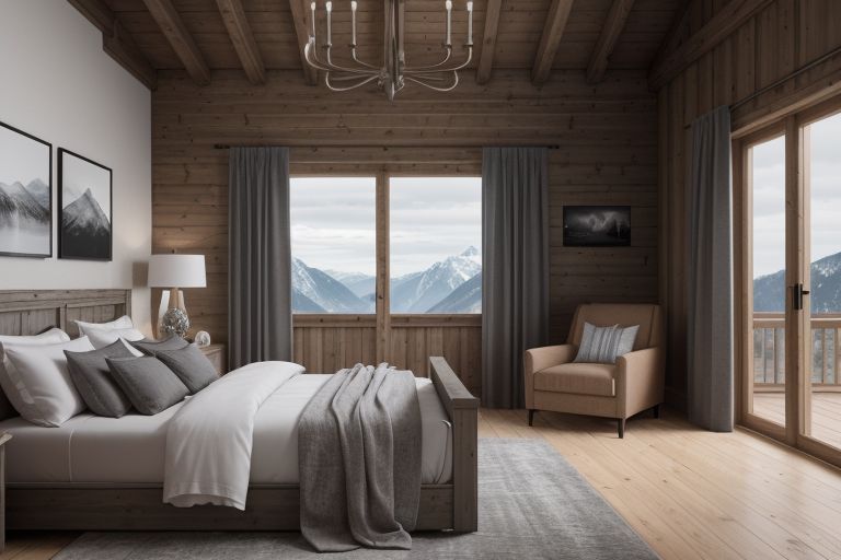 chambre style chalet