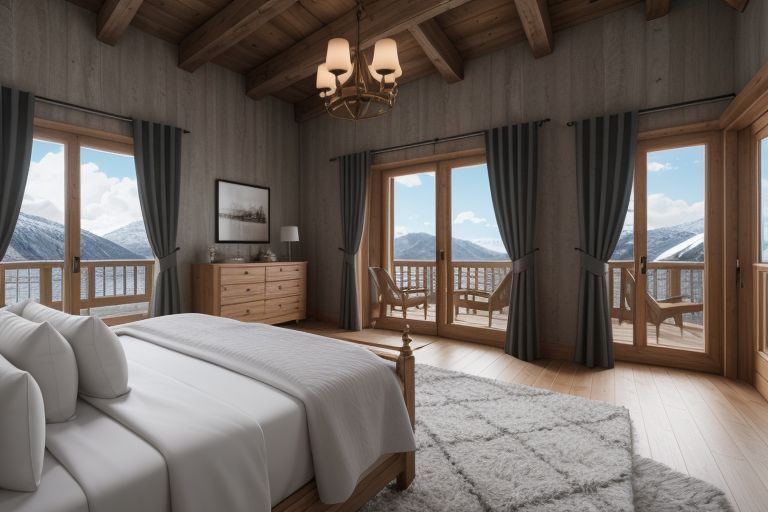 chambre style chalet