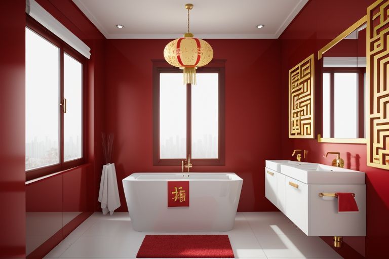 salle de bain style chinois