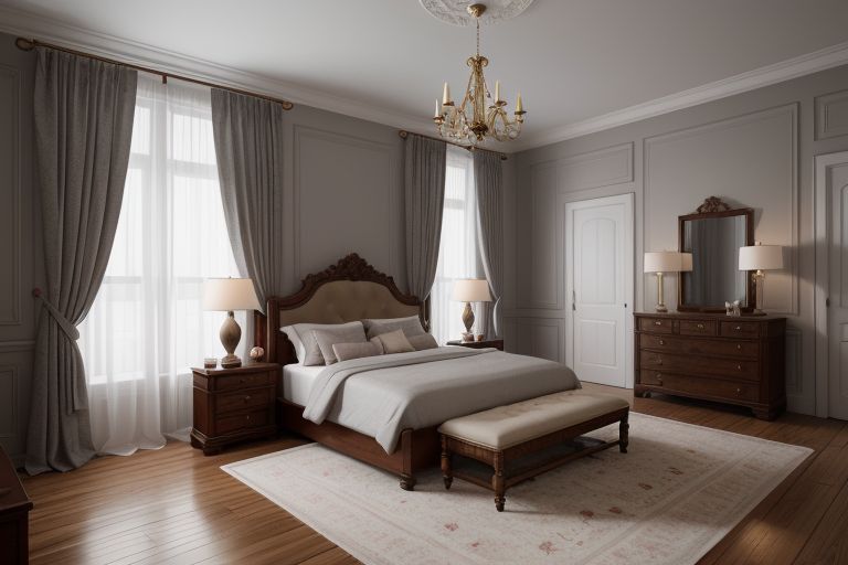 chambre style colonial