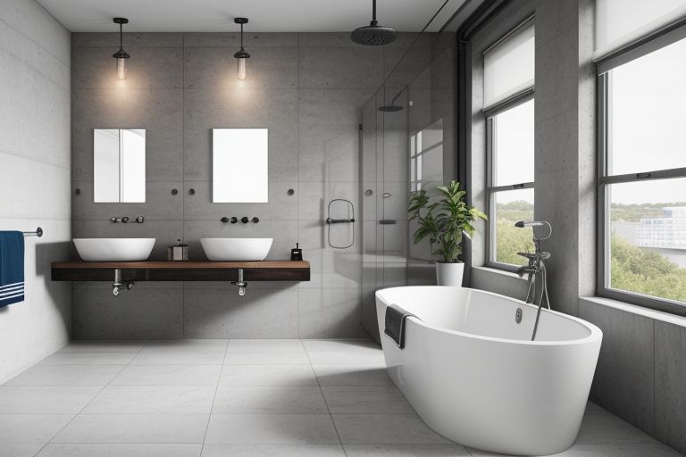 salle de bain style industriel