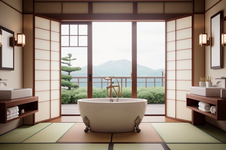 salle de bain style japonais
