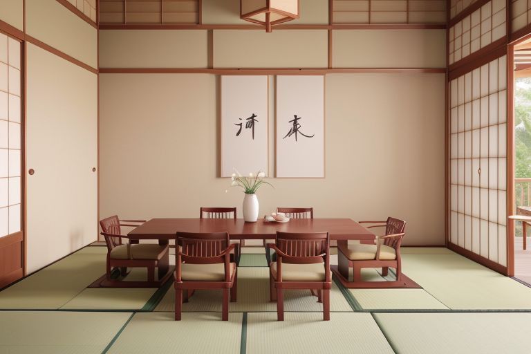 salle à manger style japonais