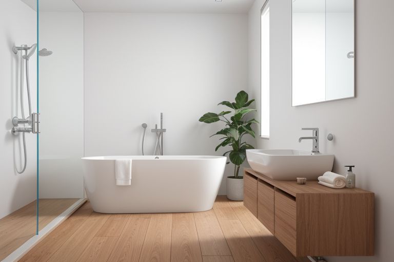 salle de bain style moderne et cosy