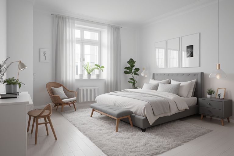 chambre style scandinave