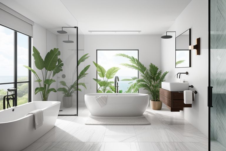 salle de bain style tropical