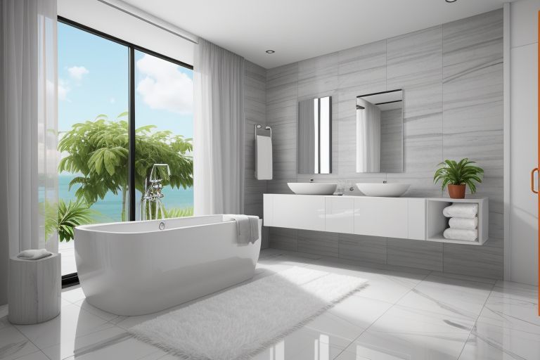 salle de bain style tropical