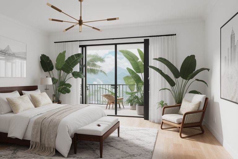 chambre style tropical