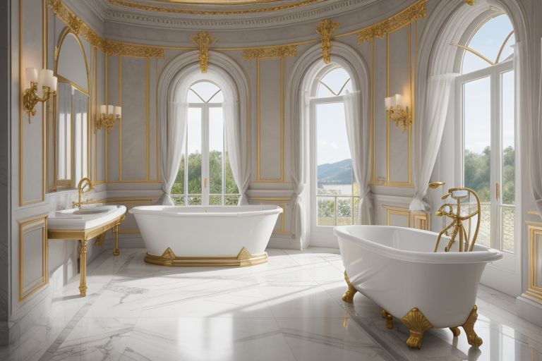 salle de bain style vénitien